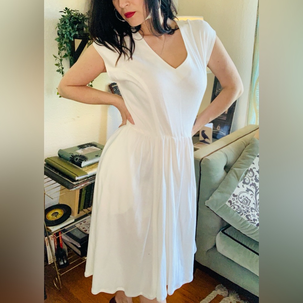 Lloyd Williams Vintage White 100% Cotton Dress